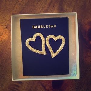 Pave’ Baublebar Heart Earrings